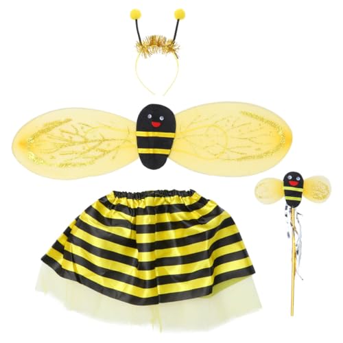 SOIMISS 4-Teiliges Set Bienenflügel für Bienenkostüm Bienen Dekorationen Kinderkostüm Kostüm Bienendekor fairy wand halloweenkostüme für Babybesteckset kleider SOIMISS 4-Teiliges Set Bienenflügel für Bienenkostüm Bienen Dekorationen Kinderkostüm Kostüm Bienendekor fairy wand halloweenkostüme für Babybesteckset kleider von SOIMISS