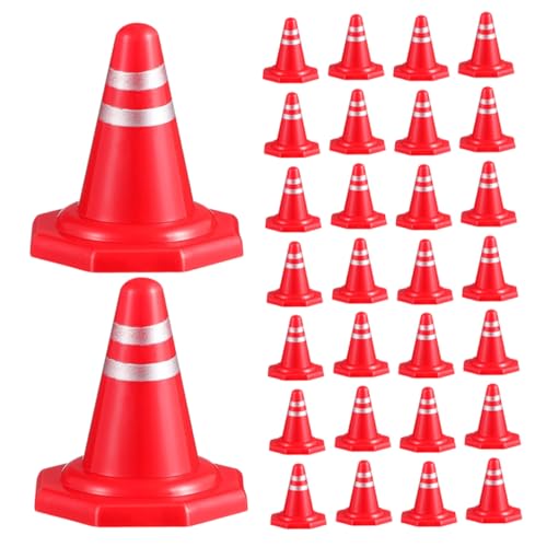 SOIMISS 40 Stück Miniatur Verkehrscones Rote PP Barrikaden für DIY Modelle für Lernspielzeug Verkehrswissen und Räumlicher Vorstellungskraft SOIMISS 40 Stück Miniatur Verkehrscones Rote PP Barrikaden für DIY Modelle für Lernspielzeug Verkehrswissen und Räumlicher Vorstellungskraft von SOIMISS
