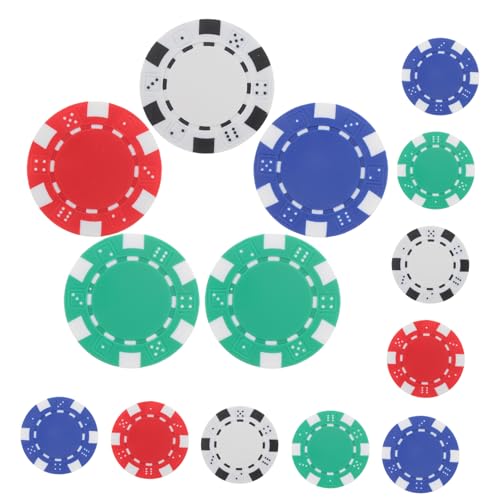 SOIMISS 40 Stück Runde Poker Chips Rot Blau Grün Weiß Professionelle Zählchips für Poker Brettspiele Lernspiele Leicht und Kompakt für Partys und Freizeitaktivitäten SOIMISS 40 Stück Runde Poker Chips Rot Blau Grün Weiß Professionelle Zählchips für Poker Brettspiele Lernspiele Leicht und Kompakt für Partys und Freizeitaktivitäten von SOIMISS