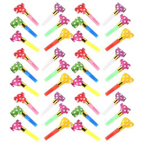 SOIMISS 40Stücke Party Blowouts Farbenfrohe Tröten für Kindergeburtstage und Kinderfreundliche Spielzeuge für Feiern und Veranstaltungen von SOIMISS