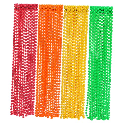 SOIMISS 48 . Teiliges Neon Perlen Halsketten Fluoreszierende Jahre Partyaccessoires Leichte Kunststoffkette in Orange Grün Gelb für Karneval Geburtstag Festival und Tanzveranstaltungen SOIMISS 48 . Teiliges Neon Perlen Halsketten Fluoreszierende Jahre Partyaccessoires Leichte Kunststoffkette in Orange Grün Gelb für Karneval Geburtstag Festival und Tanzveranstaltungen von SOIMISS