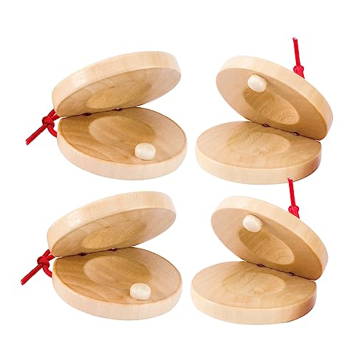 SOIMISS 4Stücke Teiliges Holzspielzeug Lustige Handheld Schlaginstrumente für Musikinstrumente für Jungen und Musikaktivitäten und Frühe Bildung von SOIMISS