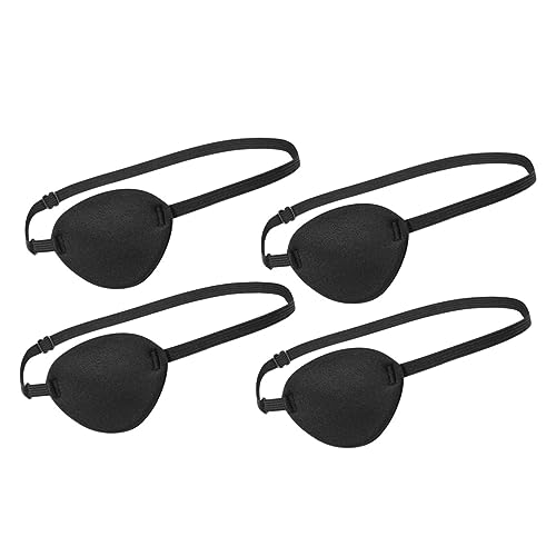 SOIMISS 4er Set Piraten Augenklappen Erwachsene Einzelne Augenmaske Für Halloween Party Karneval Und Cosplay Ohne Bild von SOIMISS