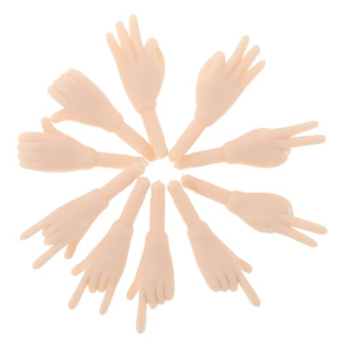 SOIMISS 5 Paare Mini Hände für Puppenherstellung Kleine Fingerhandteile Ersatz für Bjd Puppen DIY Basteln Hochdetaillierte Puppenhand Zubehör für Vielfältige Puppenmodelle von SOIMISS