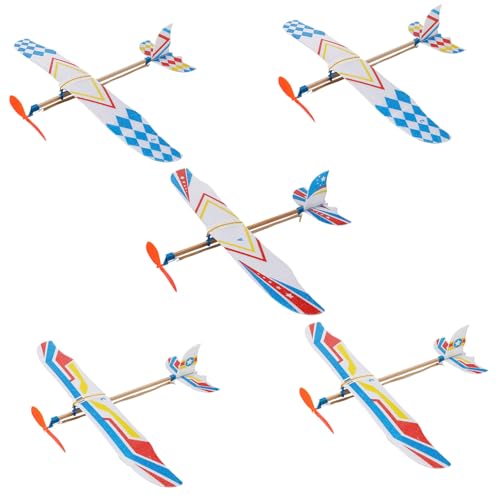 SOIMISS 5 Stück Angetriebene Flugzeugflugzeuge Spielzeugflugzeug fliegend für kinderspielzeug spielsachen für DIY Flugzeug Kinderflugzeuge Modellflugzeug p.s Orange von SOIMISS