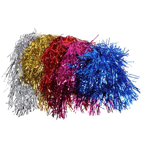 SOIMISS 5 Stück Farbige Perücke Funkeln Lustige Partykopfbedeckung Synthetisches Haar Party-Haare Rosa Bunte Haarperücken Erweiterungen Party Kopfbedeckung Hochtemperaturdraht von SOIMISS