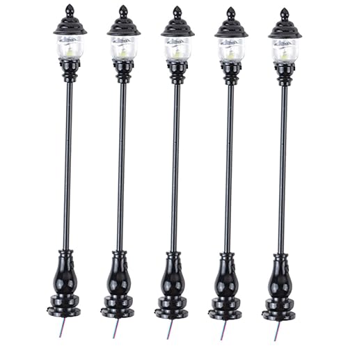 SOIMISS 5 Stück Gartenlichtmodellzubehör Miniatur-dorflichter Außen Sandtisch Licht Im Freien Garten Miniaturen Dekoration Rustikal Kleine Lampe Edelstahl Plus Abs Schwarz SOIMISS 5 Stück Gartenlichtmodellzubehör Miniatur-dorflichter Außen Sandtisch Licht Im Freien Garten Miniaturen Dekoration Rustikal Kleine Lampe Edelstahl Plus Abs Schwarz von SOIMISS