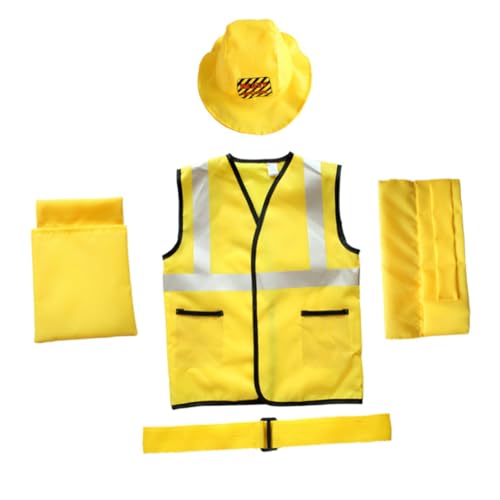 SOIMISS 5 Stück Kleine Schreinerkleidung verkleiden sich Bauweste für Kleinkinder Cosplay Gelb kinderkleider kinderkleidung Maskerade-Party-Kostüm Leistungsanzüge für Yellow von SOIMISS