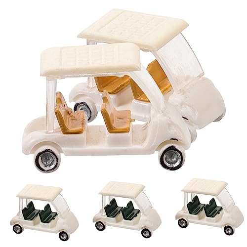 SOIMISS 5 Stück Mikro Landschafts Sandtisch Modell DIY Spielzeugherstellung Kinderfiguren Miniatur Golfwagen Golfwagen Miniatur Golfwagen Statue Strandspielzeug Tragbare Golf von SOIMISS