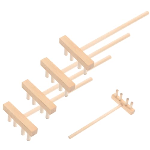 SOIMISS 5 Stück Mini Holzrechen Kreative Sandspielzeug Zubehör für Zen Leicht und Tragbar für Freunde und Familie SOIMISS 5 Stück Mini Holzrechen Kreative Sandspielzeug Zubehör für Zen Leicht und Tragbar für Freunde und Familie von SOIMISS