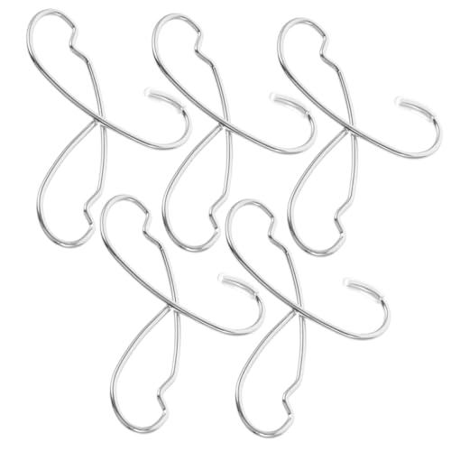 SOIMISS 5 Stück Mini Kleiderbügel für Puppenkleidung Stabile Metallbügel Silberfarbene Puppenbügel für Kleine Puppenhäuser Puppen Schonend für Stoffe und Einfach zu Handhaben von SOIMISS