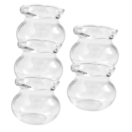 SOIMISS 5 Stück Miniatur Fischschale Teiliges Transparente Micro Aquarien für Puppenhaus Deko Langlebig und Realistisch für DIY Miniatur Landschaft und Spielspaß von SOIMISS