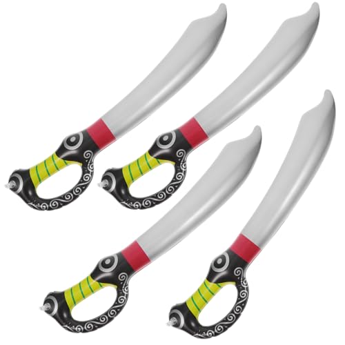 SOIMISS 5 Stück Teiliges Aufblasbares Piratenschwert Ergonomische Griffe Leicht zu Halten Rollenspiel für Piraten Motto Party Geburtstagsfeier Halloween Dekoration von SOIMISS