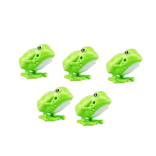 SOIMISS 5 Stück Teiliges Aufziehbares Froschspielzeug aus Kunststoff Springende Lernspielzeuge für Interaktives Hüpfspielzeug Koordination und Kreativität für Jungen und Zufällige Farbe von SOIMISS
