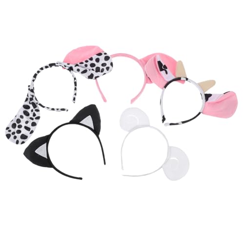 SOIMISS 5 Stück Teiliges Cartoon Tier Haarreif Plüsch Ohr Kopfschmuck für Weich Bequem Party Haaraccessoires Cosplay Kopfbedeckung Geschenk Geeignet für Geburtstag Halloween Fest SOIMISS 5 Stück Teiliges Cartoon Tier Haarreif Plüsch Ohr Kopfschmuck für Weich Bequem Party Haaraccessoires Cosplay Kopfbedeckung Geschenk Geeignet für Geburtstag Halloween Fest von SOIMISS