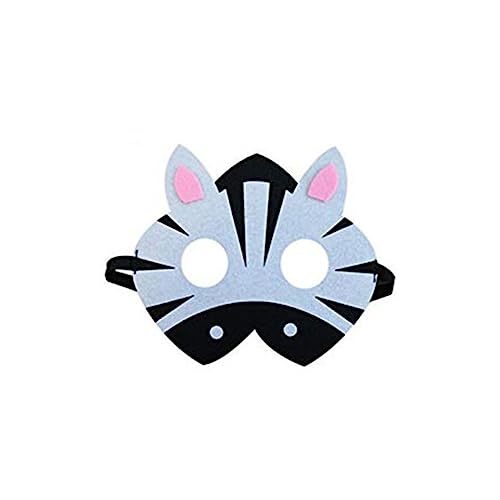 SOIMISS 5 Stück Teiliges Cosplay Tiermasken aus Filz Sichere und Bequeme Tiergesichtsmasken Elefant Tiger Flusspferd Giraffe Zebra für Party Aufführung und Halloween von SOIMISS
