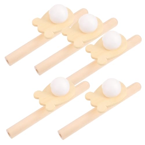 SOIMISS 5 Stück Teiliges Holzspielzeug Blasball Schwebend Lustig Motorische Balance Training Outdoor für Jungen und Mädchen Ab Jahren von SOIMISS