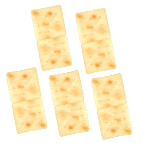 SOIMISS 5 Stück Teiliges Künstliches Keks aus PVC mit Realistischem Gefühl Falsche Biscuit Modelle für Fotografie Requisiten Wohnaccessoires und Partydekoration als Tischschmuck und Maler von SOIMISS