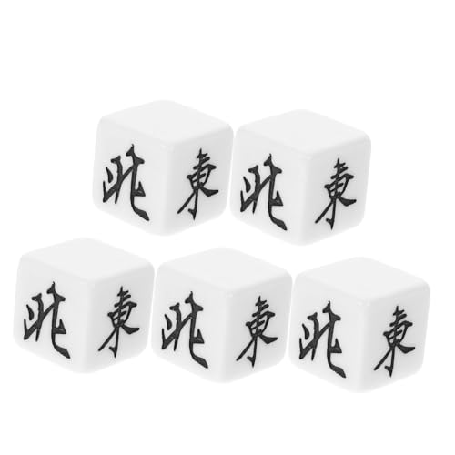 SOIMISS 5 Stück Teiliges Mahjong Würfel Windrichtungswürfel Acryl Würfelspiel Zubehör für Brettspiele Partywürfel Leicht Tragbar für Erwachsene und Spieleabende SOIMISS 5 Stück Teiliges Mahjong Würfel Windrichtungswürfel Acryl Würfelspiel Zubehör für Brettspiele Partywürfel Leicht Tragbar für Erwachsene und Spieleabende von SOIMISS