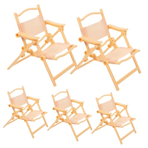 SOIMISS 5 Stück Teiliges Miniatur Klapp-liegestühle in Realistische Kunststoff Puppenstühle für Puppenhaus Faltbare Camping Strandmöbel für Rollenspiele und Miniatur-szenen SOIMISS 5 Stück Teiliges Miniatur Klapp-liegestühle in Realistische Kunststoff Puppenstühle für Puppenhaus Faltbare Camping Strandmöbel für Rollenspiele und Miniatur-szenen von SOIMISS