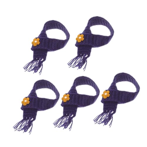 SOIMISS 5 Stück Teiliges Miniatur Strickschal für Puppen Verstellbare Dekoratives Puppenzubehör Basteln und DIY Projekten Weiche Wolloptik Vielseitig Einsetzbar für Puppenoutfits und von SOIMISS