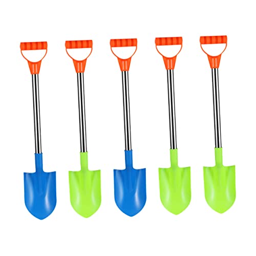 SOIMISS 5 Stück Teiliges Sandspielzeug für Schaufeln aus Edelstahl und Kunststoff Geeignet für Strand Sandkasten Garten und Outdoor Spiele Fördert Spielerisch Motorische Zufällige Farbe von SOIMISS