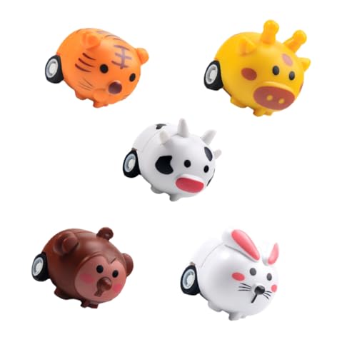 SOIMISS 5 Stück Teiliges Tierform Rückziehauto mit Reibungsantrieb Kleines Spielzeugauto für Fördert Motorik und Kognitive Fähigkeiten Partygeschenk für Junge Mädchen und Kleinkinder SOIMISS 5 Stück Teiliges Tierform Rückziehauto mit Reibungsantrieb Kleines Spielzeugauto für Fördert Motorik und Kognitive Fähigkeiten Partygeschenk für Junge Mädchen und Kleinkinder von SOIMISS