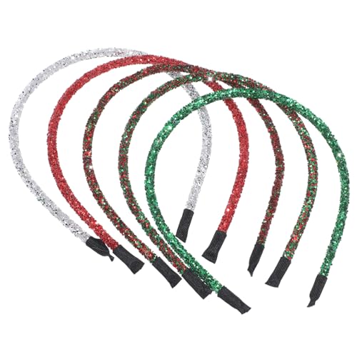 SOIMISS 5 Stück Teiliges Weihnachts Haarband Glitzer Pulver Stirnbänder Festlich Leicht Komfortabel Damen Mädchen Haarschmuck für Party Festival Weihnachten SOIMISS 5 Stück Teiliges Weihnachts Haarband Glitzer Pulver Stirnbänder Festlich Leicht Komfortabel Damen Mädchen Haarschmuck für Party Festival Weihnachten von SOIMISS