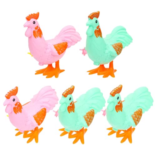SOIMISS 5 Stück Teiliges Wind up Realistische Tierfiguren Interaktives Aufziehspielzeug für Fördert Koordination und Fantasie Buntes Party Geschenk für Jungen und Mädchen Zufällige Farbe von SOIMISS