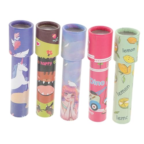 SOIMISS 5 Teiliges Kaleidoskop Für Kaleidoskop Nach Farbe Pädagogisches Drehkaleidoskop Für Jungen Kaleidoskop Für Retro Kleinkind Kaleidoskop Mini Kaleidoskop Papier von SOIMISS