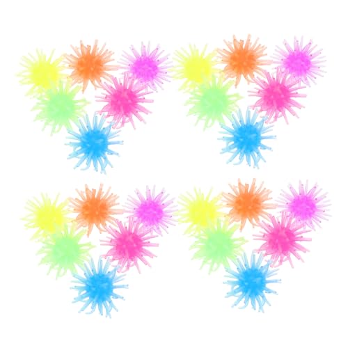SOIMISS 50 Stück Elastische Sticky Toys Lustige Klebrige Spielzeuge Flexible TPR Stressabbau Props Farblich Gemischt Wiederverwendbar für Partygeschenke und Spaß Glatten Oberflächen von SOIMISS