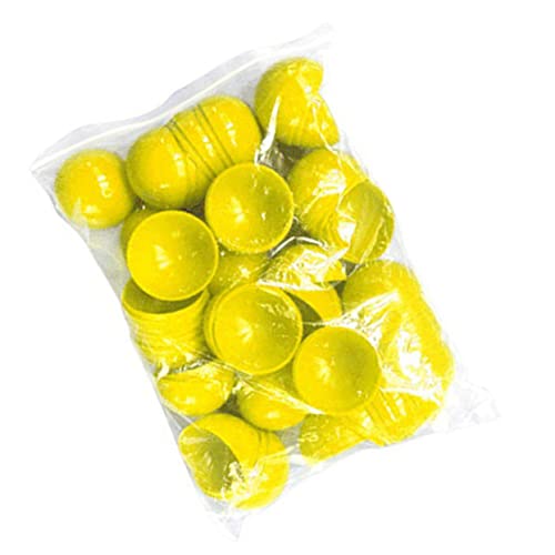 SOIMISS 50 Stück Lotteriekugel Amusement glucksbringer Gelbe Dekoration wasserspielsachen gelkugeln Aktivität farbige Bälle Ball hohl Zahlenkugeln für Verlosung Gewinnspielkugeln Yellow von SOIMISS