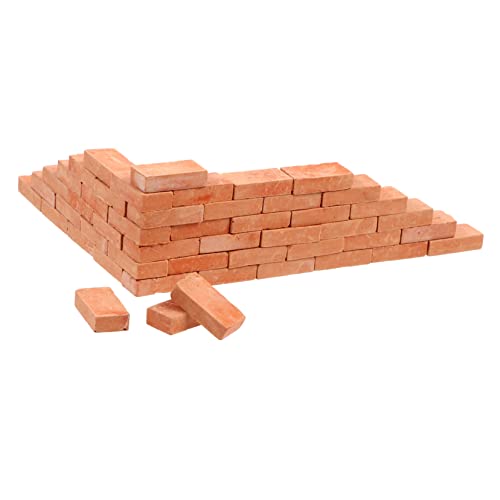 SOIMISS 50 Stück Miniaturziegel Teiliges für DIY Garten und Puppenhaus Dekoration Rote Ziegelsteine für Kreative Handgefertigte Accessoires Fantasie und Kreativität von SOIMISS