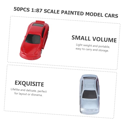 SOIMISS 50 Stück Modellauto Bemalte Miniatur Autos für Sandtisch Realistische Nachbildung Langlebig Leicht für Diorama und Spielzeugdekoration SOIMISS 50 Stück Modellauto Bemalte Miniatur Autos für Sandtisch Realistische Nachbildung Langlebig Leicht für Diorama und Spielzeugdekoration von SOIMISS