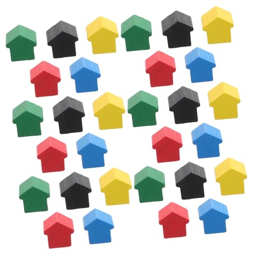 SOIMISS 50 Stück Teiliges Set Bunte Holz spielhäuser und Hotels Spielfiguren für Schach Zubehör Brettspiel Ersatzteile Strategische Erweiterung für Interaktives Familienspiel SOIMISS 50 Stück Teiliges Set Bunte Holz spielhäuser und Hotels Spielfiguren für Schach Zubehör Brettspiel Ersatzteile Strategische Erweiterung für Interaktives Familienspiel von SOIMISS