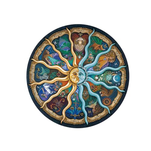 SOIMISS 500 Stück Rundes Teiliges Puzzle für Erwachsene Farbenfrohes Motiv Präzise Geschnittenes Jigsaw Puzzle Pädagogisch und Langlebig für Entspannenden Familienspaß SOIMISS 500 Stück Rundes Teiliges Puzzle für Erwachsene Farbenfrohes Motiv Präzise Geschnittenes Jigsaw Puzzle Pädagogisch und Langlebig für Entspannenden Familienspaß von SOIMISS