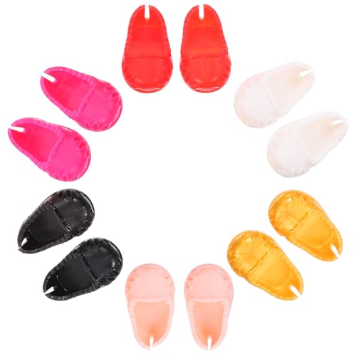 SOIMISS 6 Paare Schuhe puppenschuhe kinderspielzeug Children Toys Puppenhaus Zubehör Puppenkleidung fit Miniaturschuhe für Puppen Mini-Hausschuhmodelle Simulationsschuhmodelle Plastik von SOIMISS