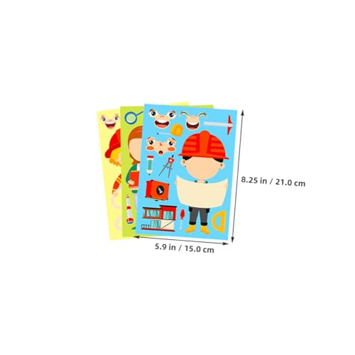 SOIMISS 6 Sätze Berufe Aufkleber Puzzle DIY Kostüm Zubehör Bunte Interaktive Lernspiele Für Familienaktivitäten Feinmotorik Und Kreativität SOIMISS 6 Sätze Berufe Aufkleber Puzzle DIY Kostüm Zubehör Bunte Interaktive Lernspiele Für Familienaktivitäten Feinmotorik Und Kreativität von SOIMISS