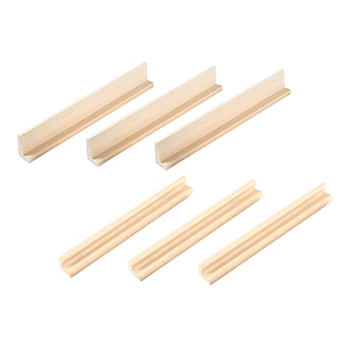 SOIMISS 6 Stück Domino-Stand farbig sechs klein Tabletts Stapelung holzspielsachen Zubehör für Dominospiele Ausstellungssockel aus Holz Desktop-Dominohalter Multifunktions-Dominohalter von SOIMISS