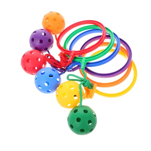 SOIMISS 6 Stück Flummi Jump Leg Skip Ball Sprungball Am Knöchel Trainingsgeräte Federnd Kugel Überspringen Sport & Freizeit Drinnen Ballspielzeug Überspringen Übung Plastik von SOIMISS
