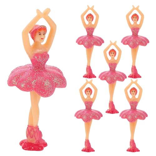 SOIMISS 6 Stück Handbemalte Balletttänzerinnen für Geburtstagsfeiern Kuchen Dekoration und Wohnaccessoires Zauberhafte Ballett Inspiration von SOIMISS