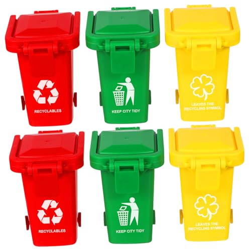 SOIMISS 6 Stück Müll Lernen können kleine Tonne -Mülltonnen lehrreich Lernspielzeug für Mini Müll mülleimer zum Sortieren von Müll Kinderkognitionsspielzeug Abs SOIMISS 6 Stück Müll Lernen können kleine Tonne -Mülltonnen lehrreich Lernspielzeug für Mini Müll mülleimer zum Sortieren von Müll Kinderkognitionsspielzeug Abs von SOIMISS