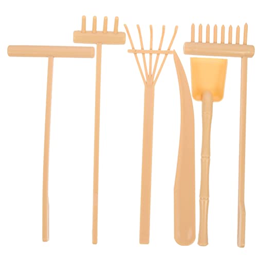SOIMISS 6 Stück Sandteller Egge Zen Garten Sand Mini Sandrechen Zen Garten Zen Garten Zubehör Sandgarten Meditation Zen Garten Rechen Gärten Rechen Für Gartenarbeit Tablett Klein von SOIMISS