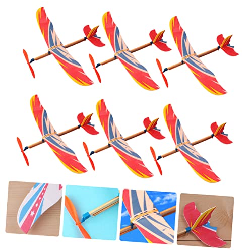 SOIMISS 6 Stück Teiliges DIY Flugzeugspielzeug mit Gummimotor Umweltfreundliche Segelflugzeuge zum Basteln und Fliegen Pädagogisches Kreativspielzeug für Praktischer Fähigkeiten SOIMISS 6 Stück Teiliges DIY Flugzeugspielzeug mit Gummimotor Umweltfreundliche Segelflugzeuge zum Basteln und Fliegen Pädagogisches Kreativspielzeug für Praktischer Fähigkeiten von SOIMISS