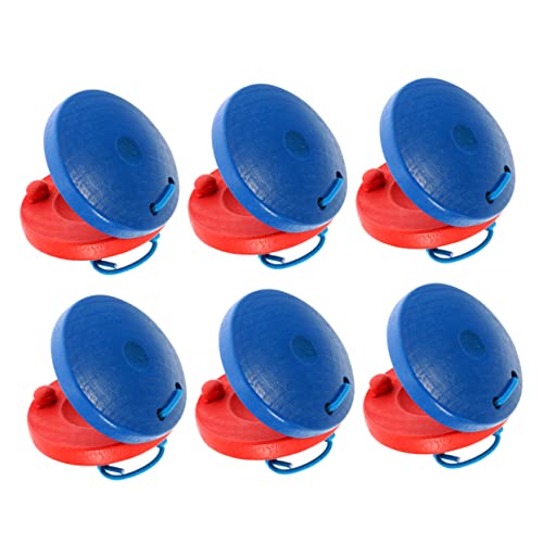 SOIMISS 6 Stück Teiliges Holz Kastagnetten Percussion Montessori Instrumente Musikalische Früherziehung Rotes und Blaues Design Sicher und Kinderfreundlich SOIMISS 6 Stück Teiliges Holz Kastagnetten Percussion Montessori Instrumente Musikalische Früherziehung Rotes und Blaues Design Sicher und Kinderfreundlich von SOIMISS