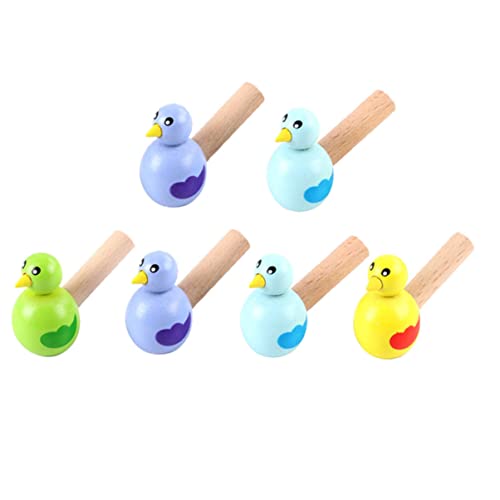 SOIMISS 6 Stück Teiliges Holzpfeifen mit Tierdesign Lustige Spielzeugpfeifen für Partys Spiele und Unterhaltung Zufällige Farben Zufällige Farbe Zufällige Farbe von SOIMISS