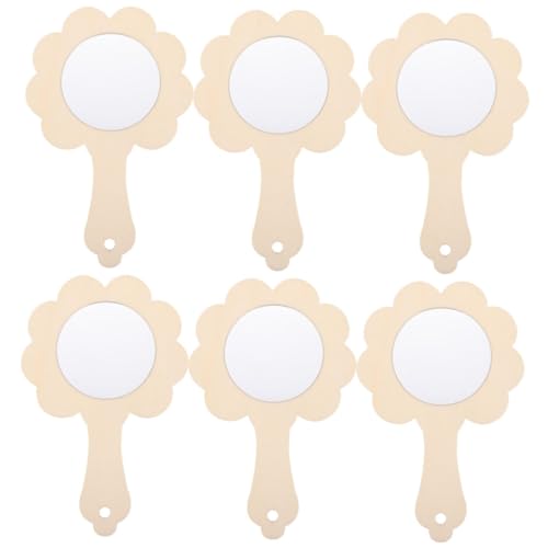 SOIMISS 6 Stück Teiliges Kleine Holzspiegel zum Bemalen DIY Handspiegel für Unvollendete Schminkspiegel ohne Griff Leichtes Bastelset zur Kreativität und Feinmotorik SOIMISS 6 Stück Teiliges Kleine Holzspiegel zum Bemalen DIY Handspiegel für Unvollendete Schminkspiegel ohne Griff Leichtes Bastelset zur Kreativität und Feinmotorik von SOIMISS