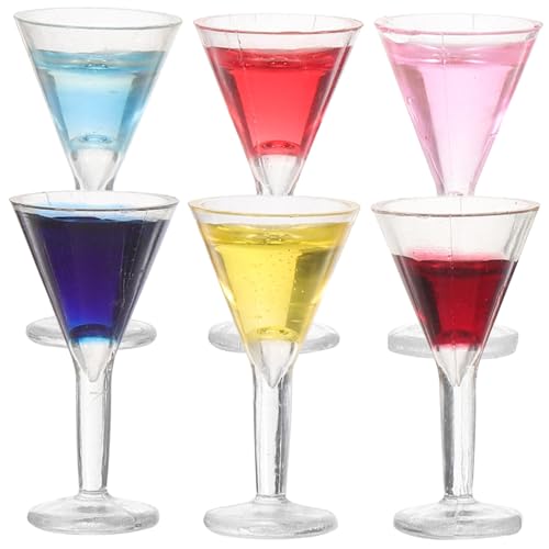 SOIMISS 6 Stück Teiliges Miniatur Weinglas Farblich Gemischt Miniatur Cocktailgläser Puppenhaus Dekoration Rote Weingläser für Puppenhaus Zubehör und Fotorequisite SOIMISS 6 Stück Teiliges Miniatur Weinglas Farblich Gemischt Miniatur Cocktailgläser Puppenhaus Dekoration Rote Weingläser für Puppenhaus Zubehör und Fotorequisite von SOIMISS