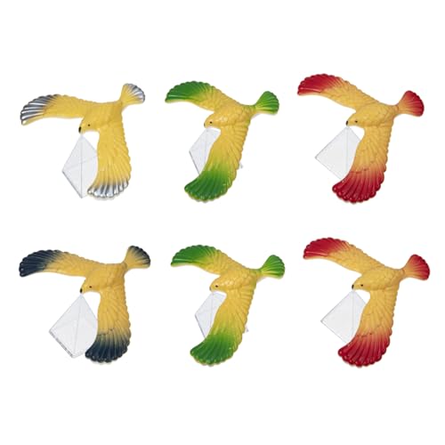 SOIMISS 6 Stück Teiliges Nostalgische Aufziehspielzeuge aus Metall Verschleißfestes Mechanisches Wind Up Bunte Niedliche Vogel Designs Energiesparend und Batteriefrei für von SOIMISS