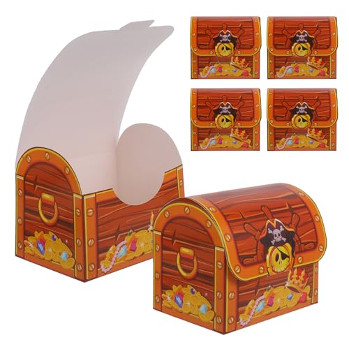 SOIMISS 6 Stück Teiliges Piraten Schatzkiste Papierboxen für Halloween Partys Süßigkeiten Behälter für Geburtstagsfeiern und Mitgebsel für Dekorative Geschenkboxen für Piraten SOIMISS 6 Stück Teiliges Piraten Schatzkiste Papierboxen für Halloween Partys Süßigkeiten Behälter für Geburtstagsfeiern und Mitgebsel für Dekorative Geschenkboxen für Piraten von SOIMISS